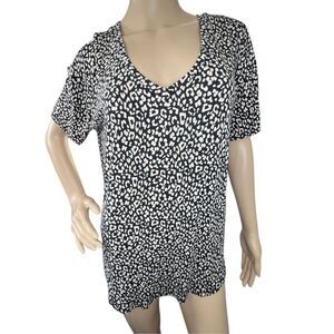 American Eagle Cheetah Print Super Soft Short Sleeve T-Shirt